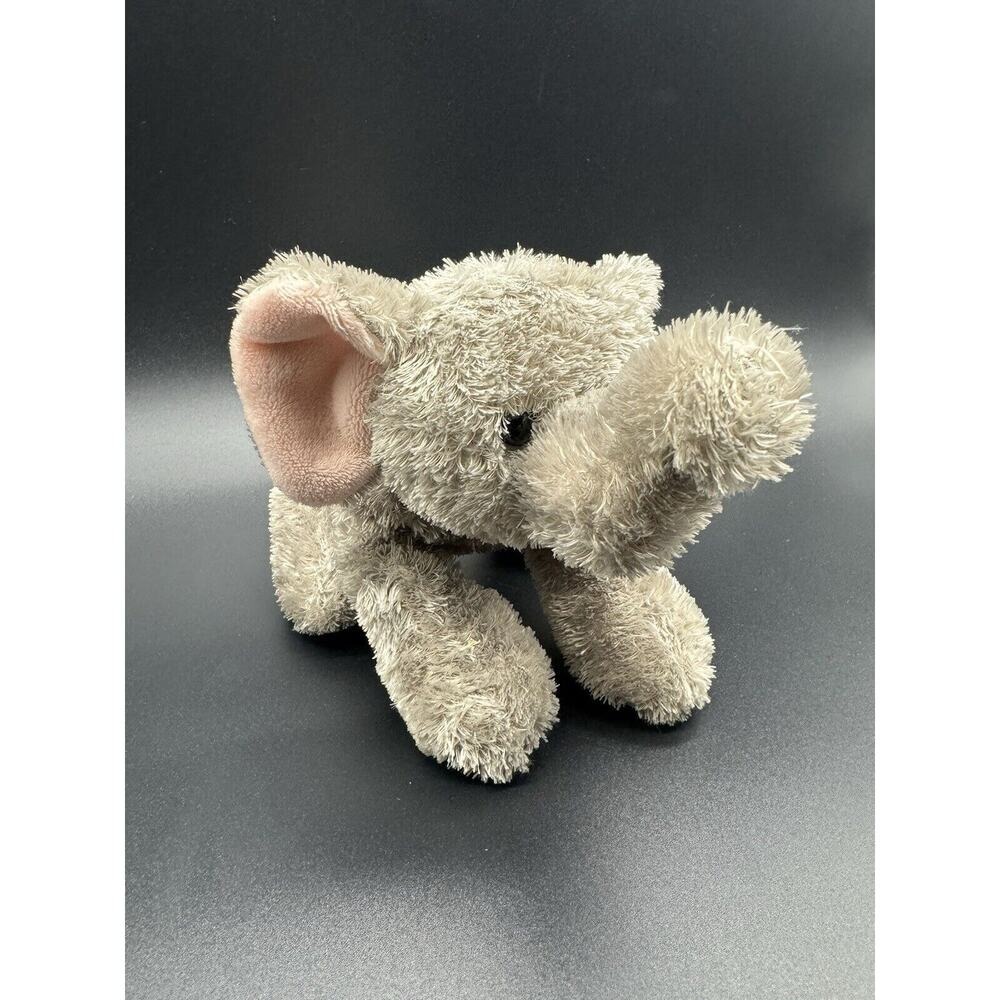 Aurora Small 7" Gray Elephant Calf Baby Bean Plush Stuffed Animal